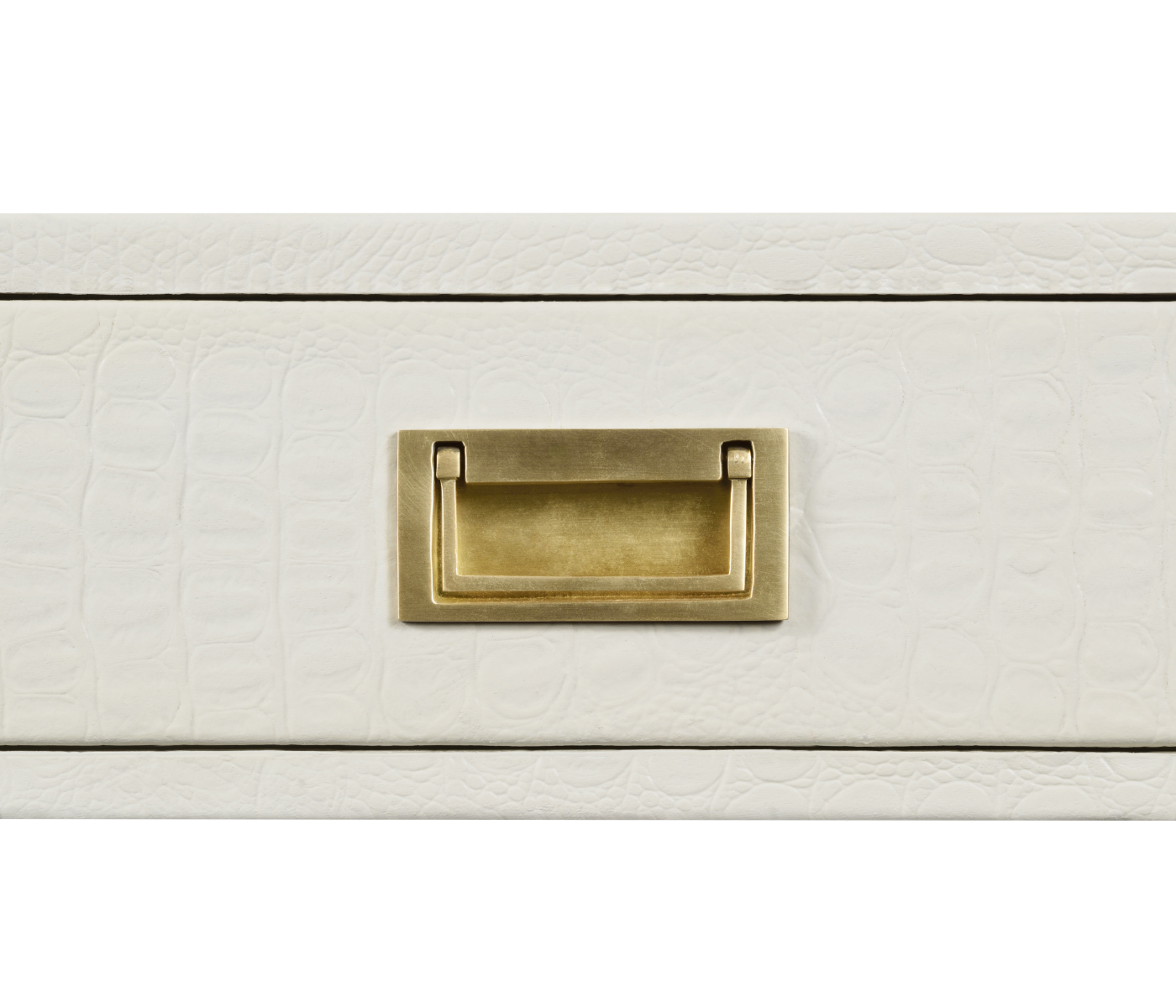 Great White faux Croc console