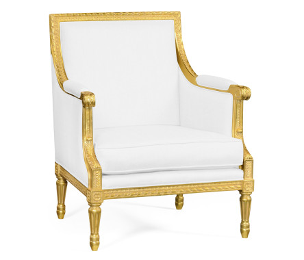 Antique Gold-leaf Occasional Chair