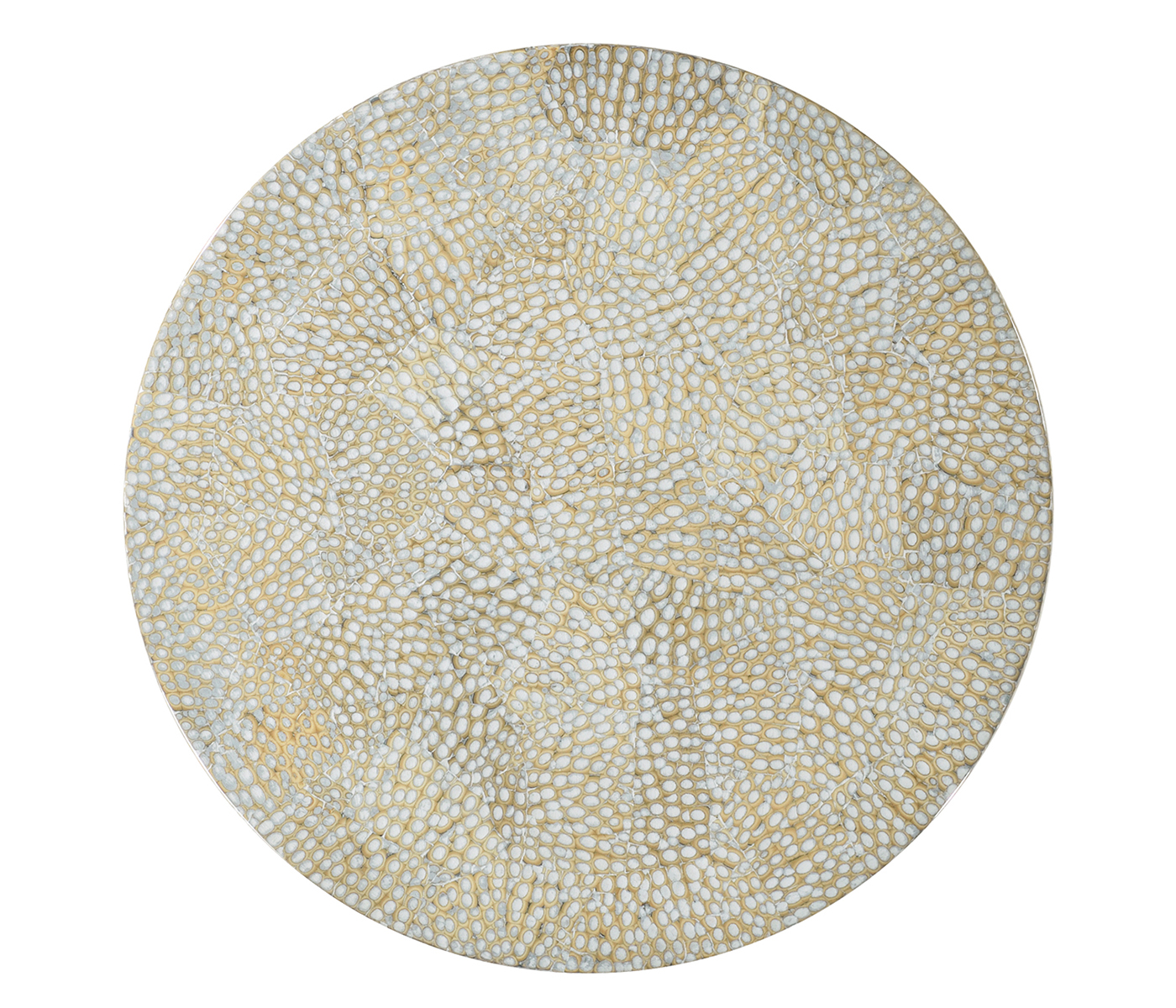 Round Charcoal & Eggshell Wine Table