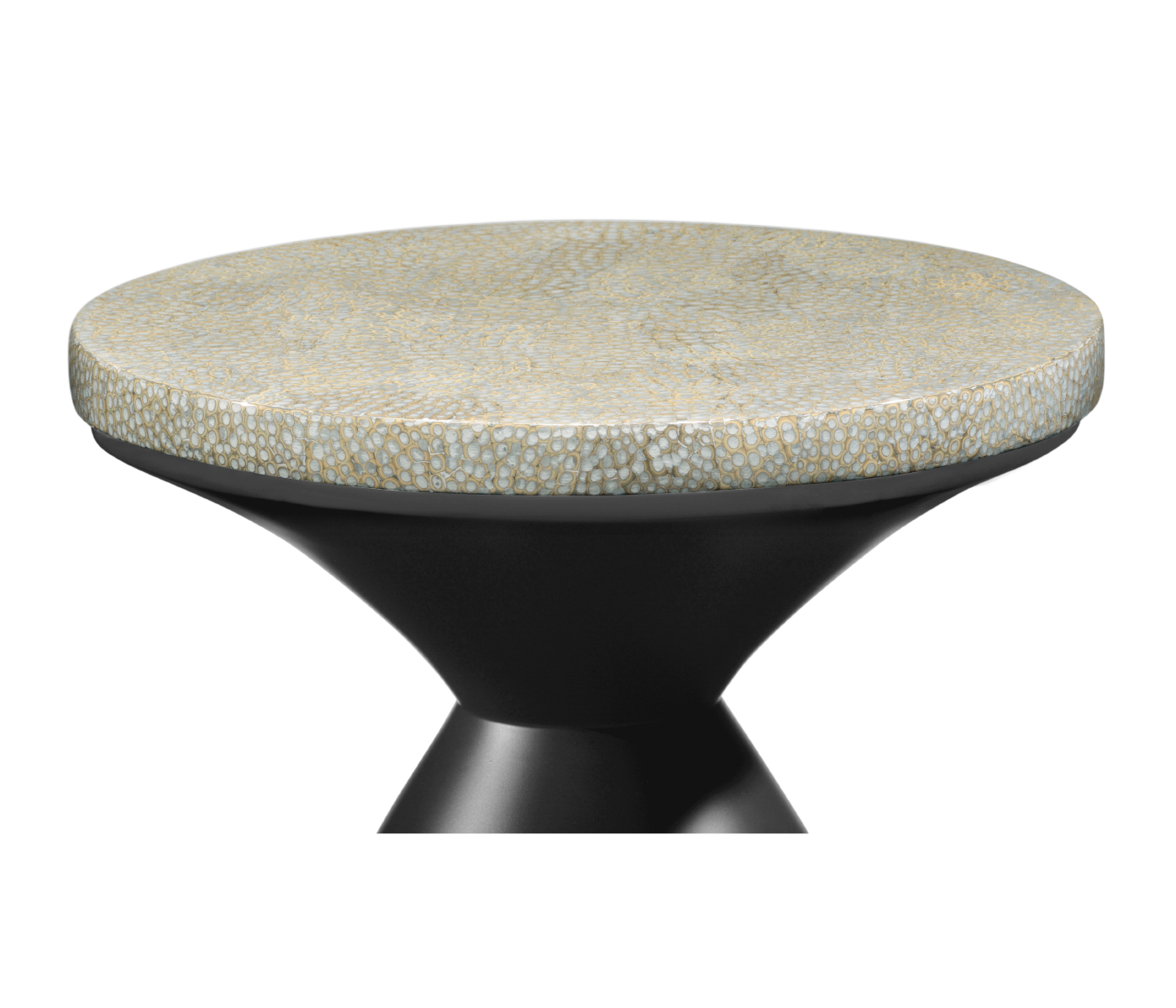 Round Charcoal & Eggshell Wine Table