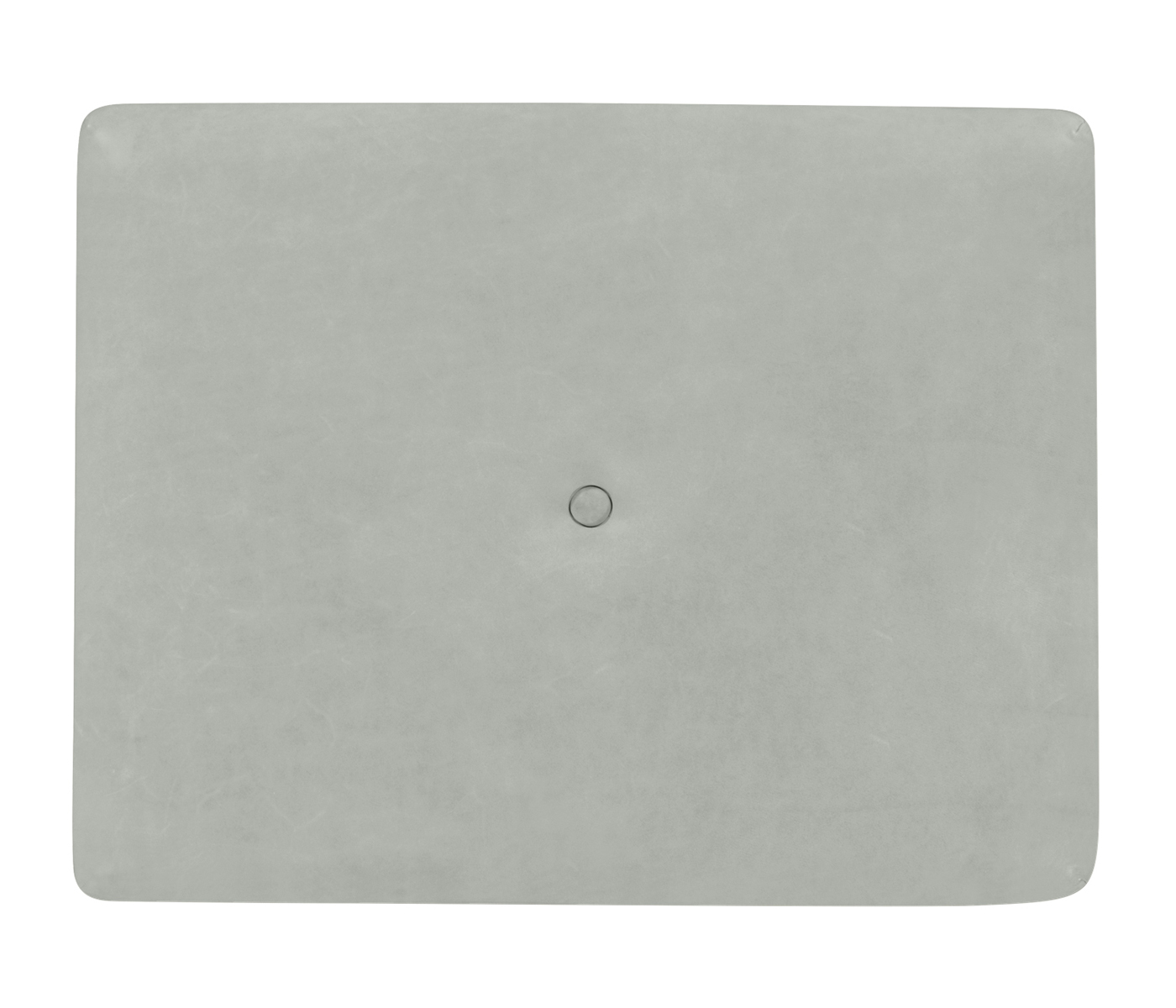 Black Eucalyptus Dressing Stool, Upholstered in Grey Leather