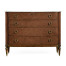 Parliament Red leather chest of drawers