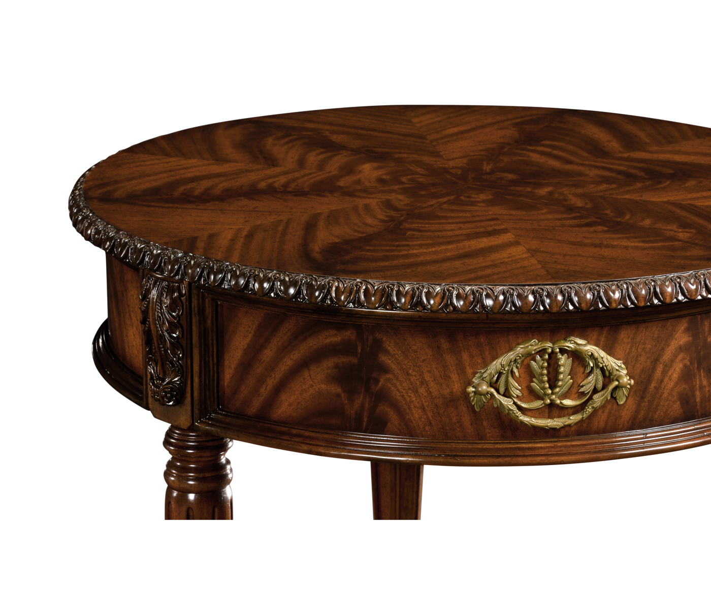 Round Buckingham End Table