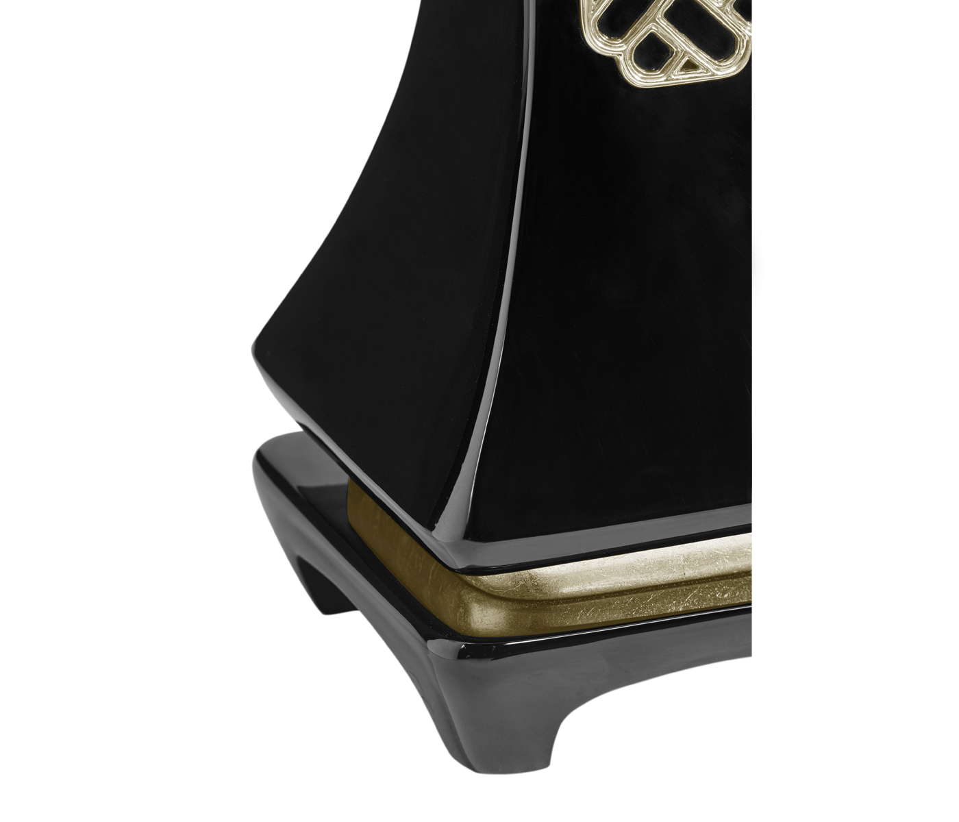 Urban Zen Smoky Black Table Lamp