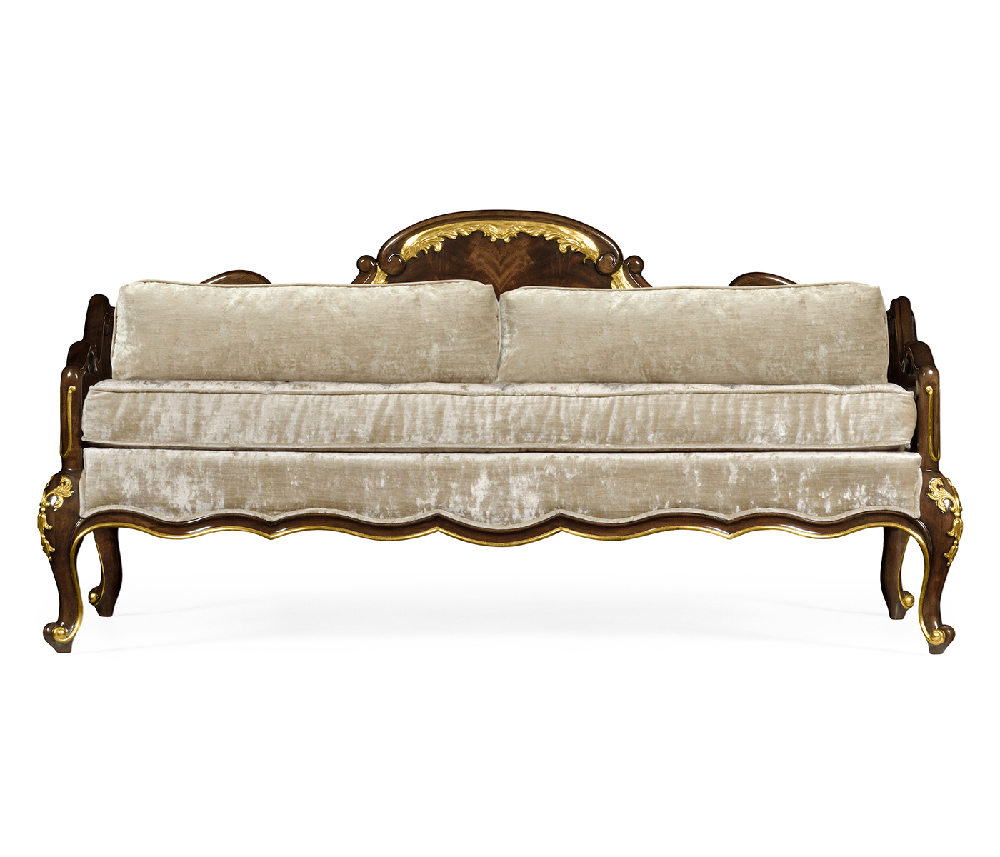 Bedroom Bench with Gilded Carving