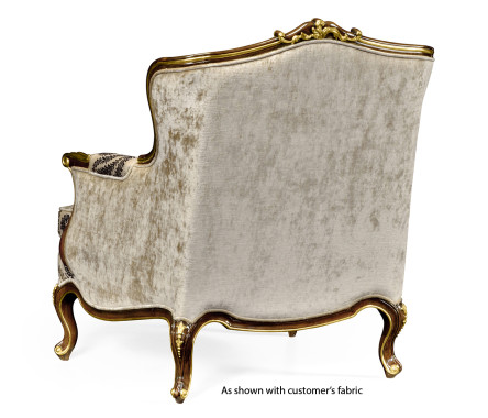 Bergère Arm Chair with Gilded Carving