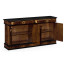 Regency mahogany sideboard with brass handles