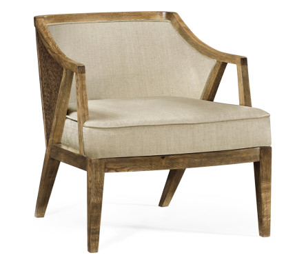 Langkawa Oak & Rattan Occasional Chair