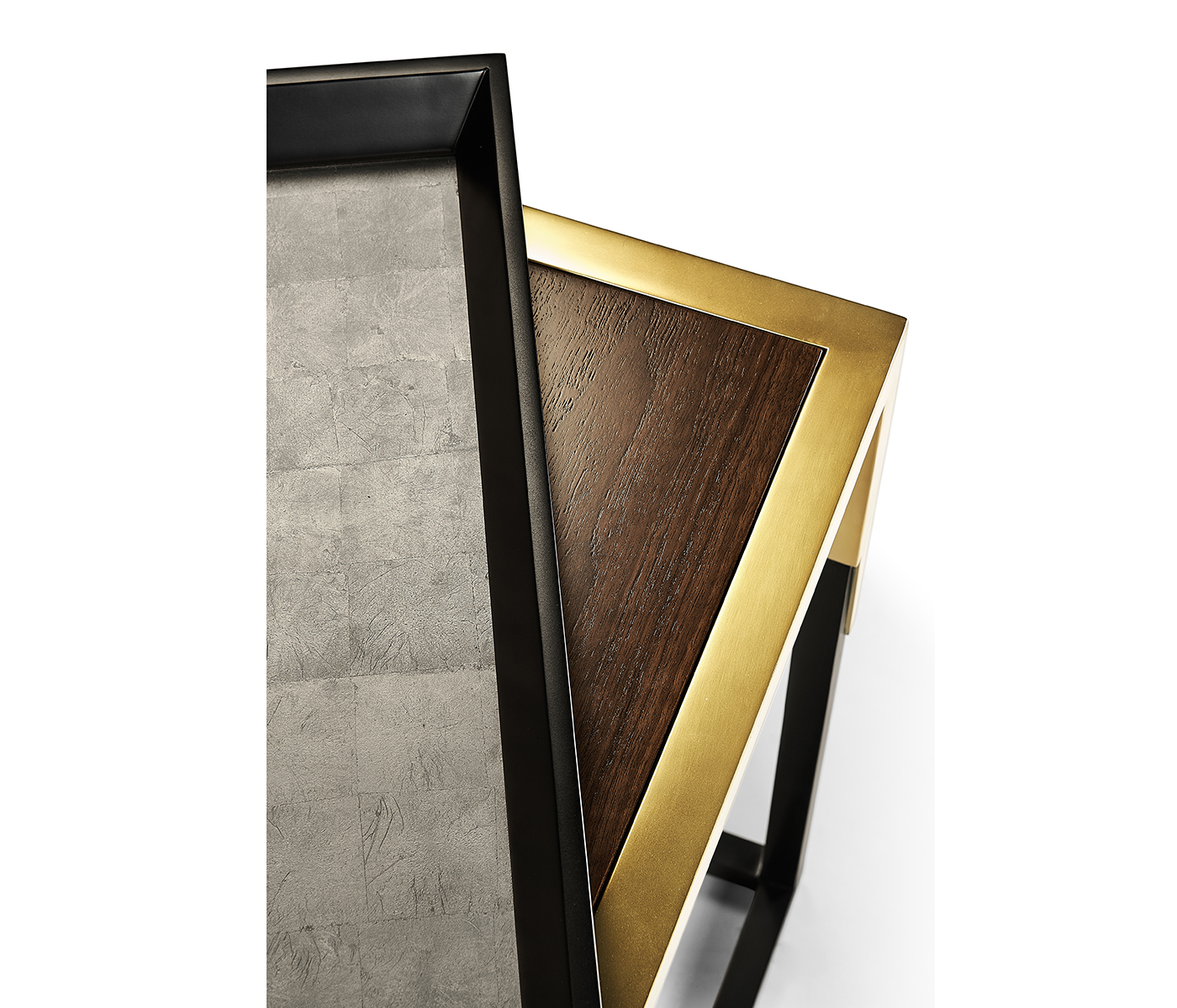 Square Natural Walnut Tray Table