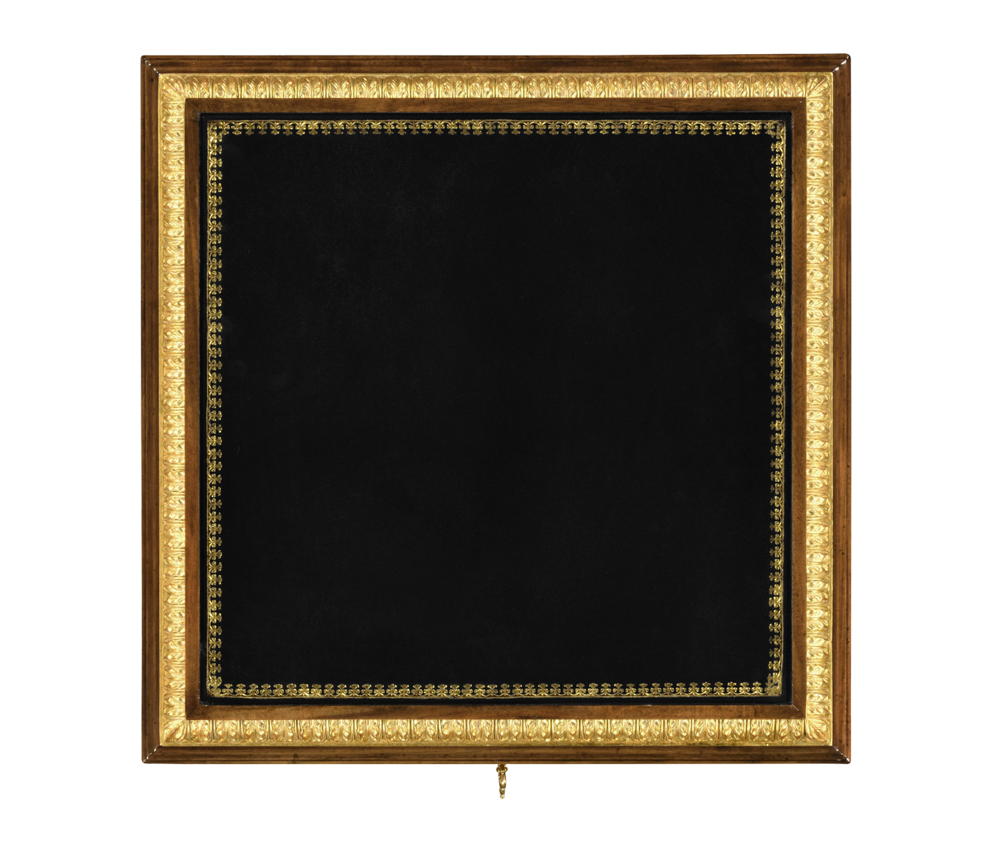 Mahogany & Gilded Flatware Collectors Cabinet