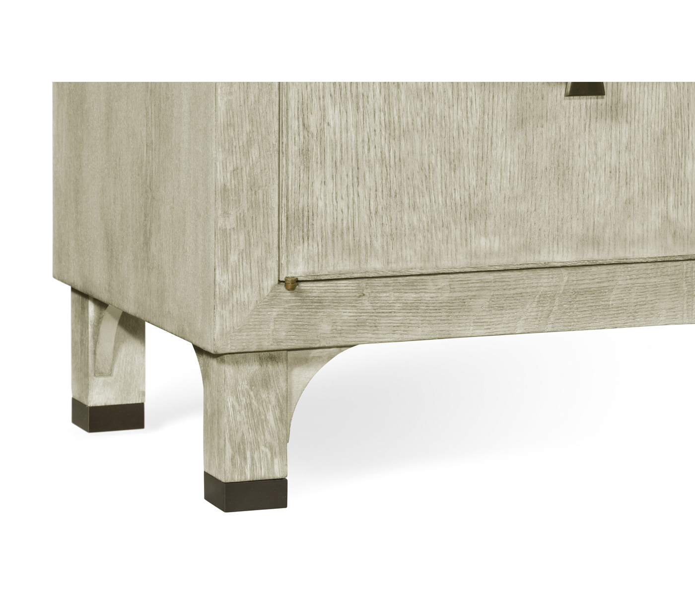 Greyed Oak Three-Door Buffet