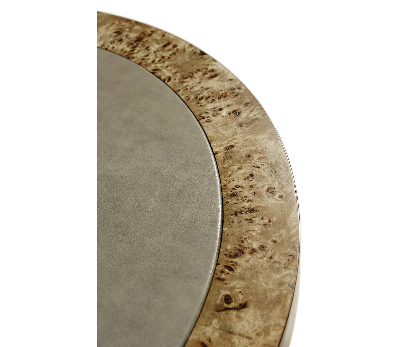 Fulgurite Golden Amber Round Side Table