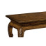 Brown mahogany retangular console table