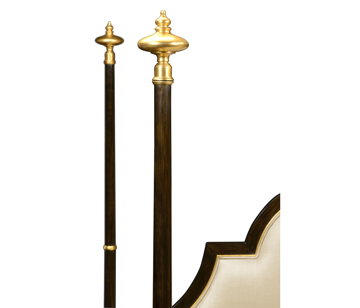 Four Poster Ebonised & Gilded Cali King Bed