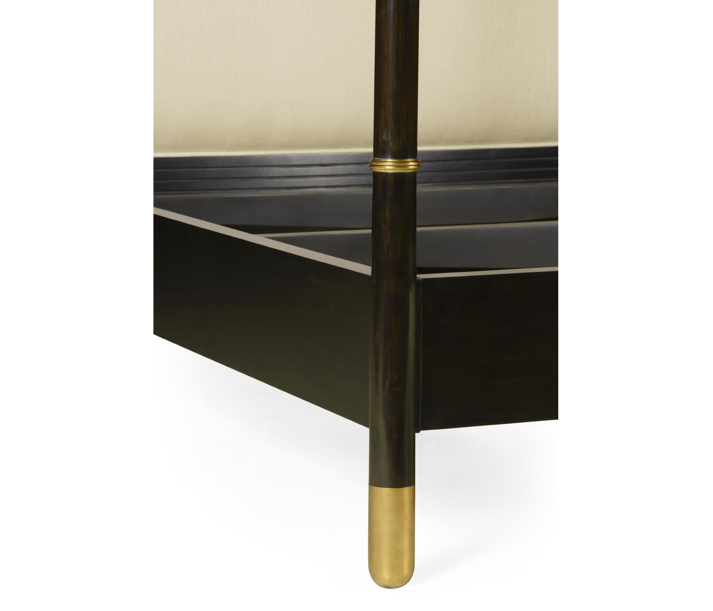 Four Poster Ebonised & Gilded UK King Bed