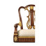 Buckingham Lyre Back Arm Bar Stool