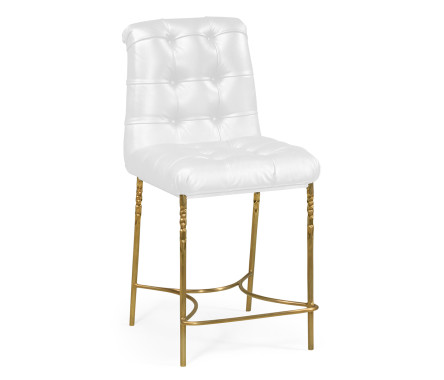 Contemporary Crotch Walnut Counter Stool