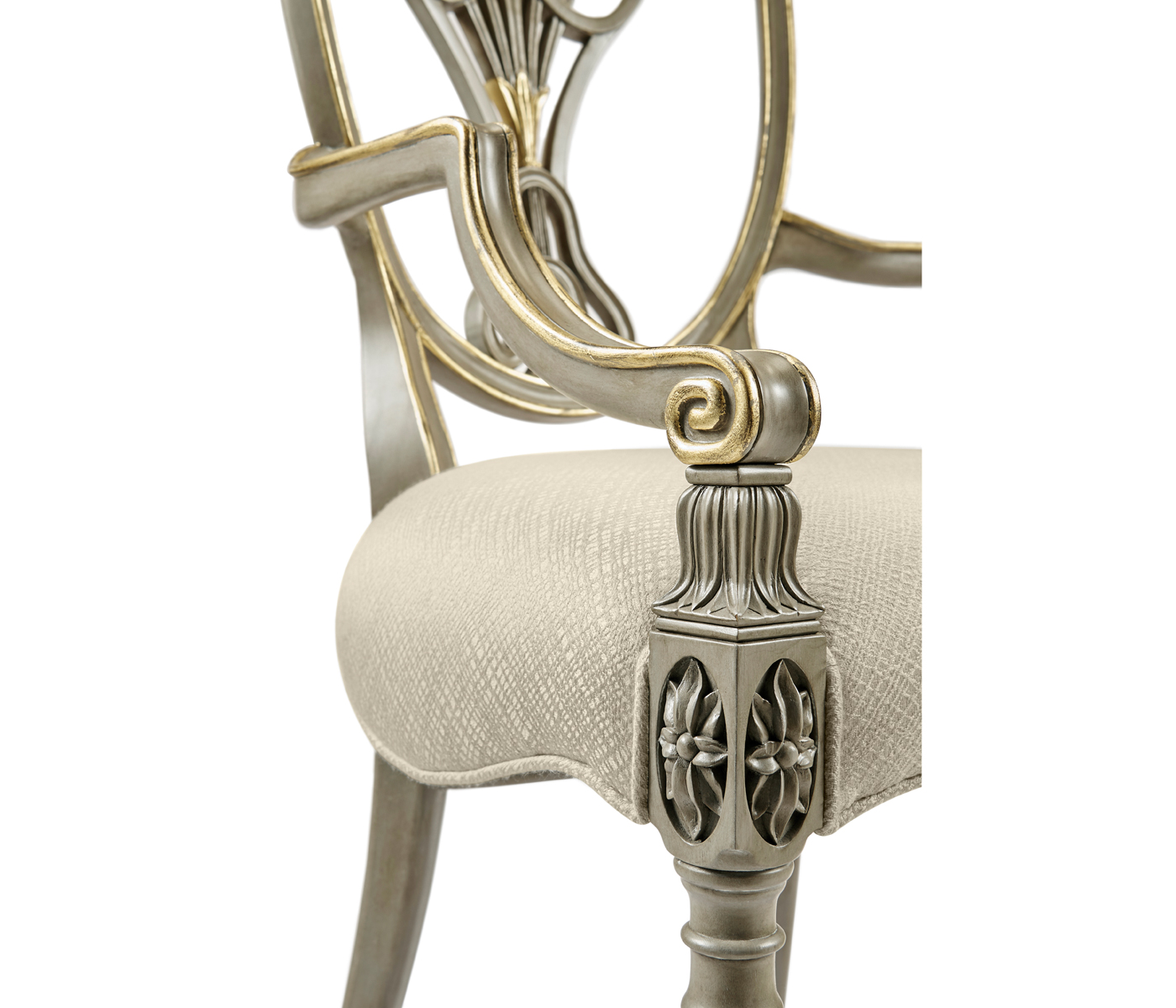 Buckingham Shield Back Arm Chair