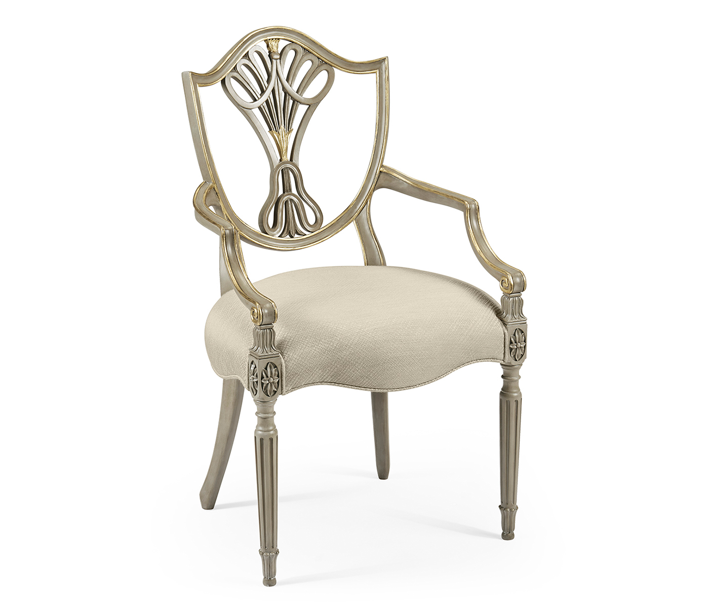 Buckingham Shield Back Arm Chair
