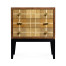 Pale Tartan Two-Drawer Nightstand