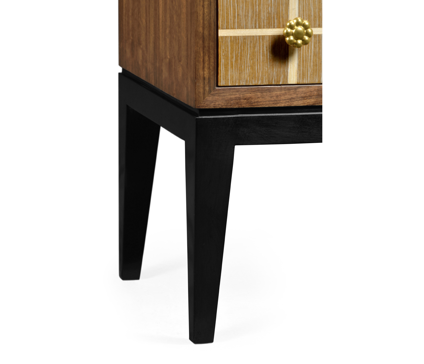 Pale Tartan Two-Drawer Nightstand