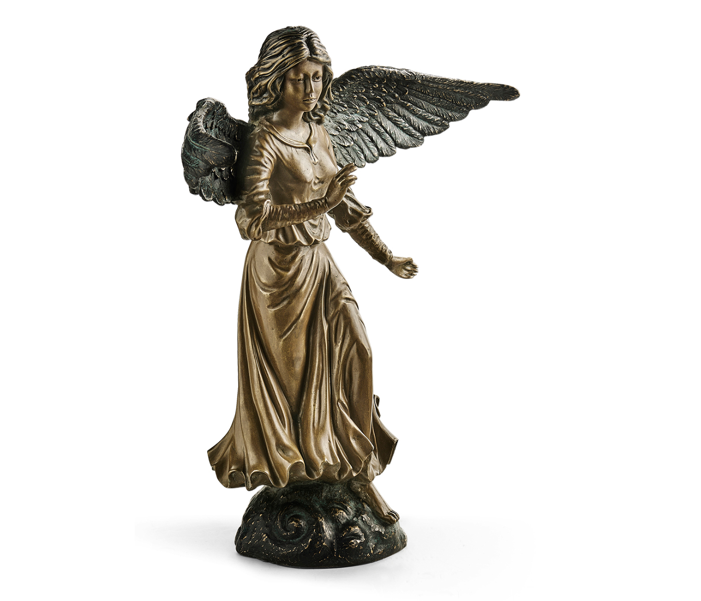 Antique Light Brown Brass Angel