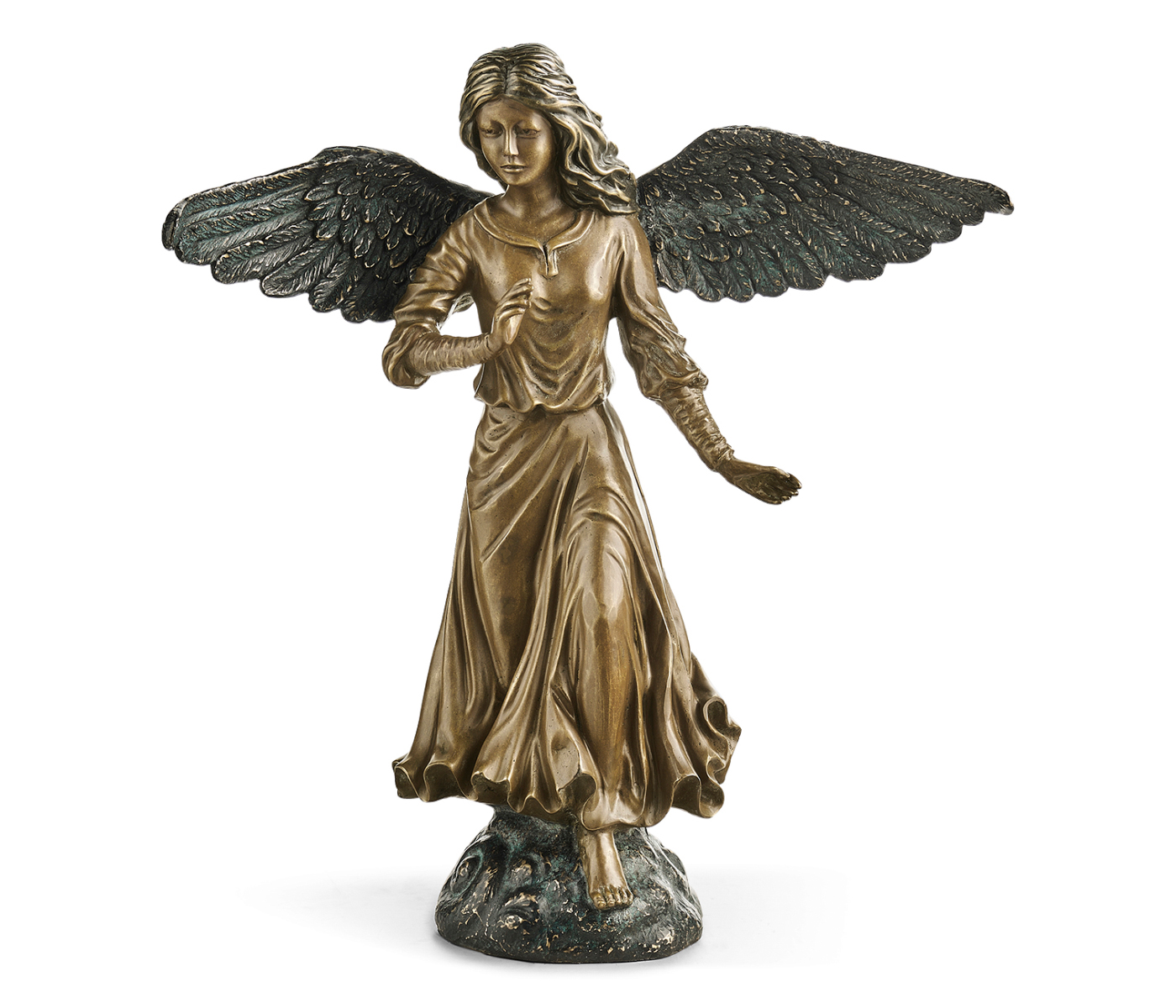 Antique Light Brown Brass Angel