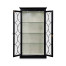 Formal Black Display Cabinet