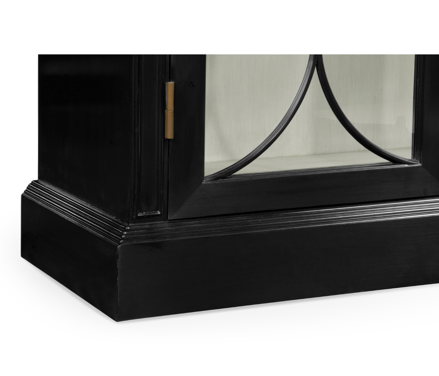 Formal Black Display Cabinet