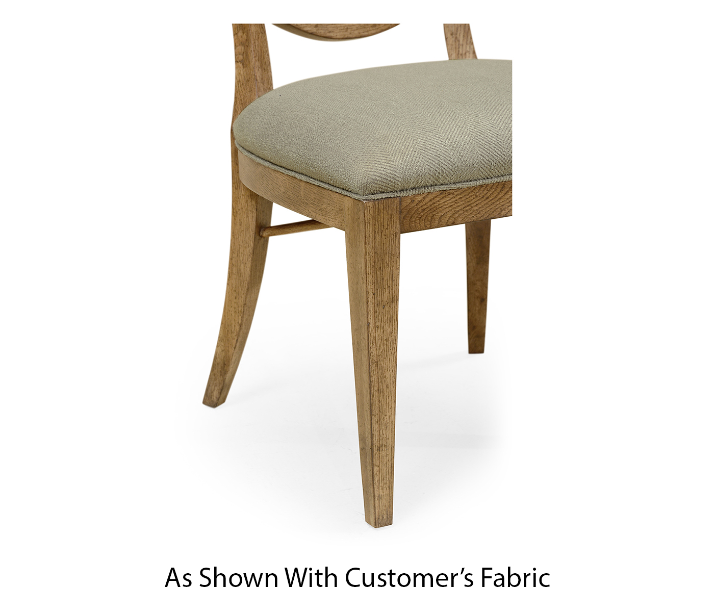 Shield Back English Brown Oak Dining Side Chair