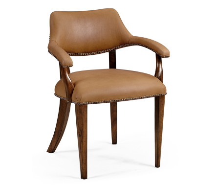 Walnut Library Arm Chair