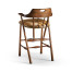 Smokers Style Country Walnut Bar Stool