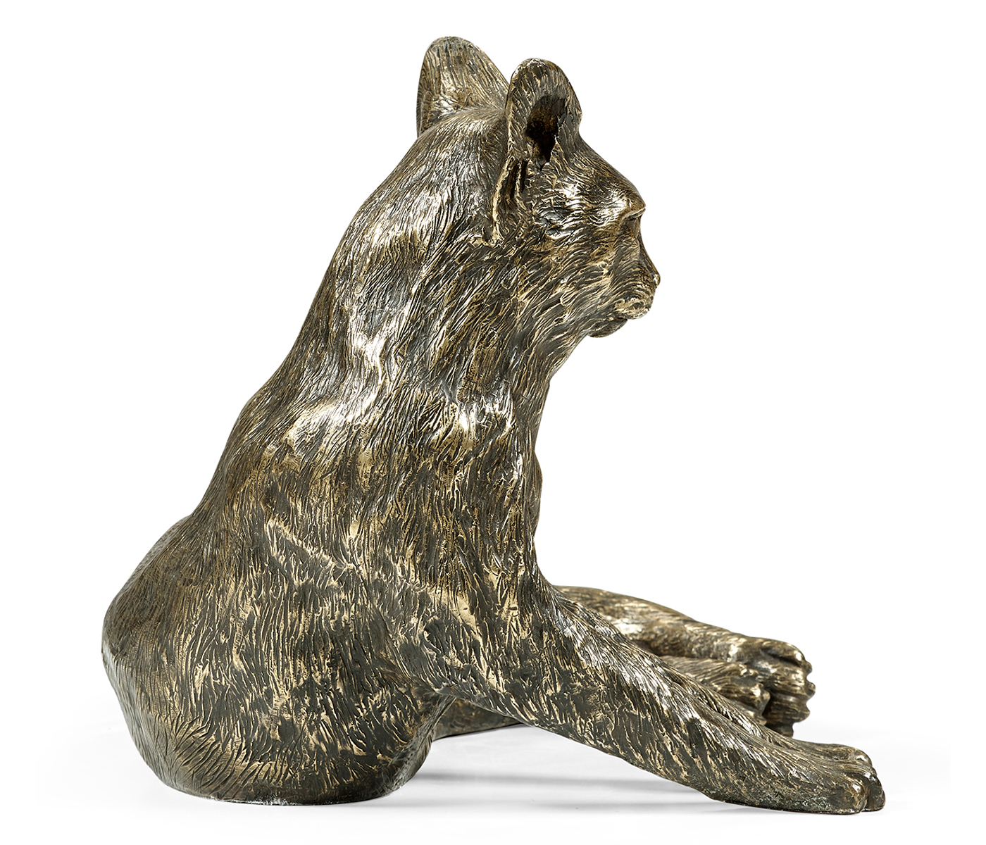 Antique Dark Bronze Cat