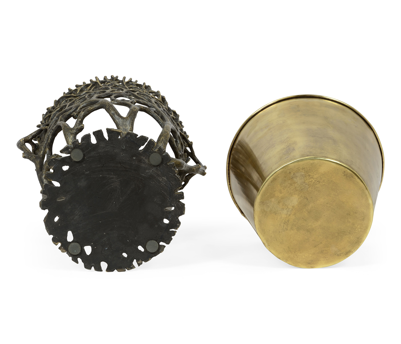 Light Dark Bronze Tree Planter