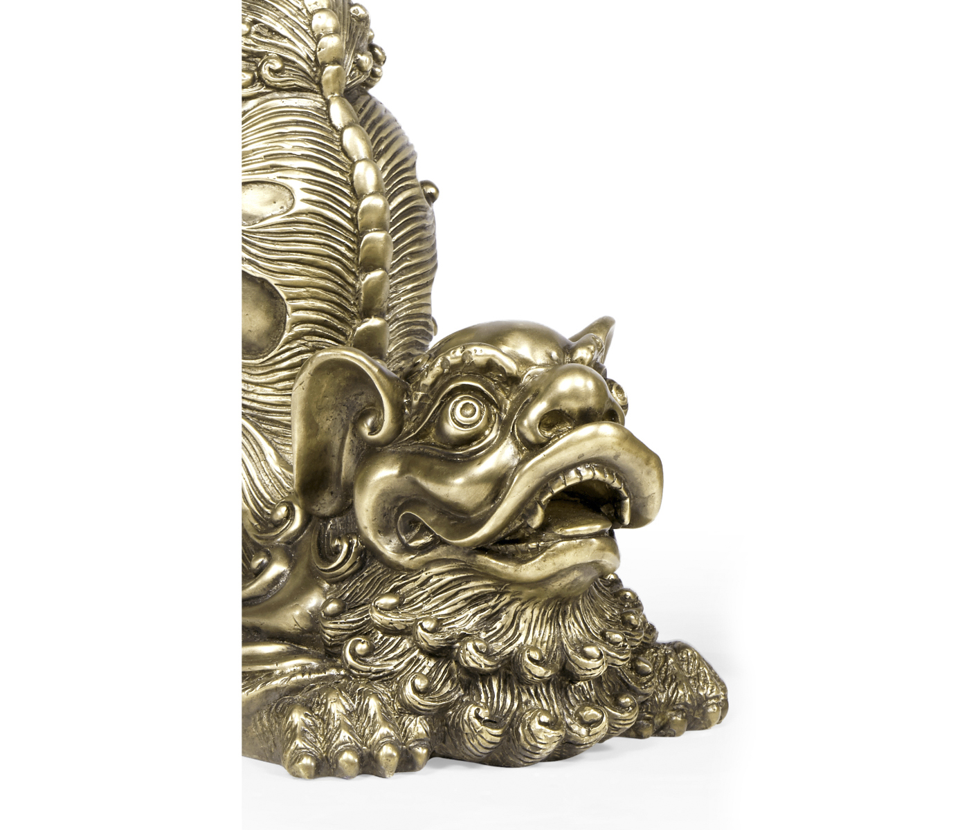 Antique Brass Foo Dog Bookends