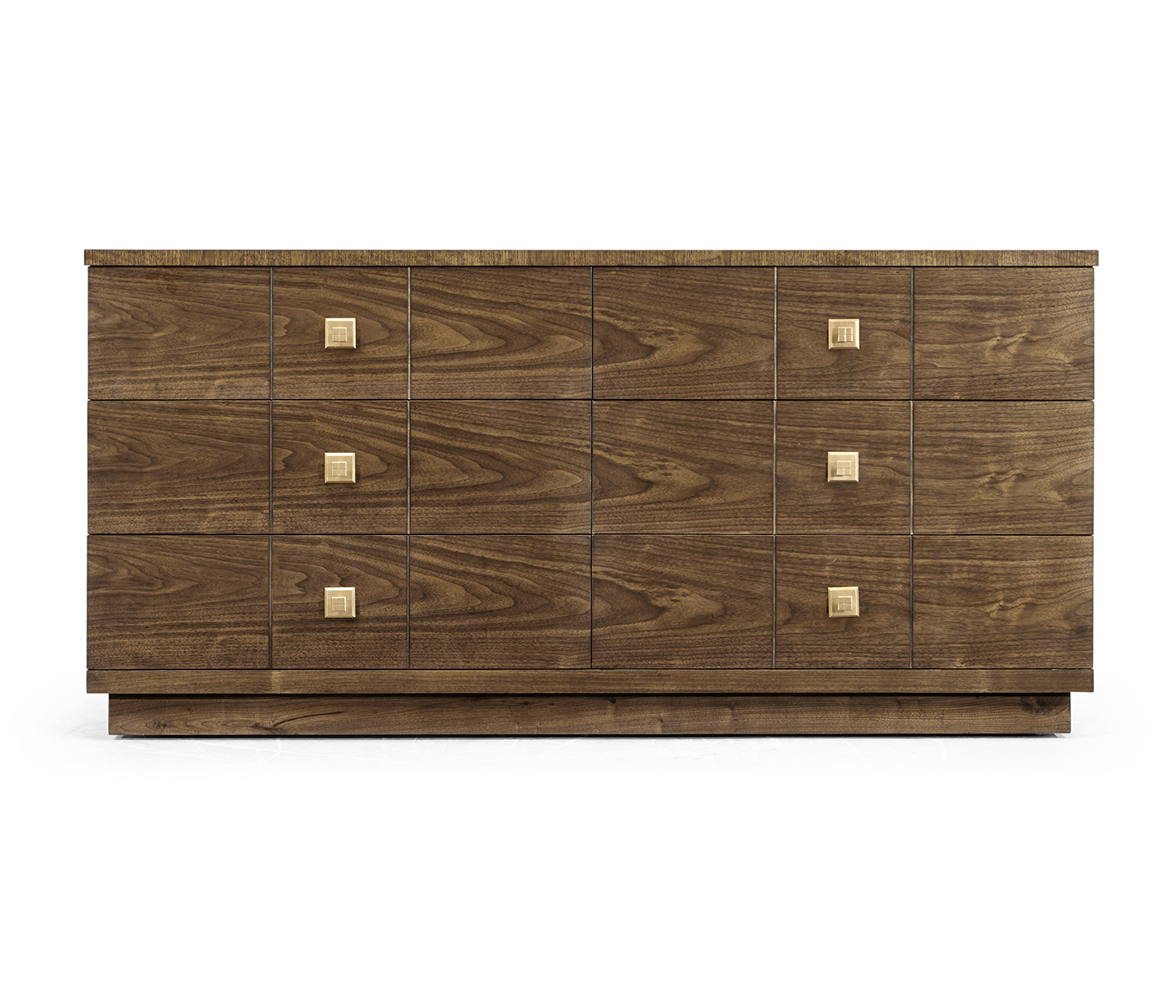 Berkley Walnut Dresser with Six Drawers