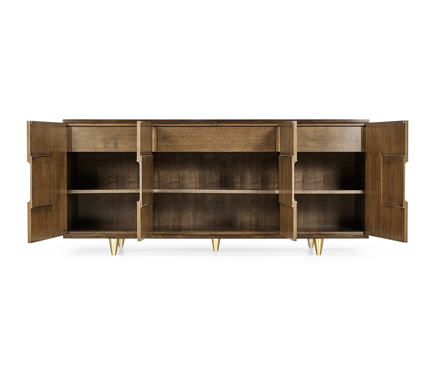 Berkley Walnut & Brass Sideboard