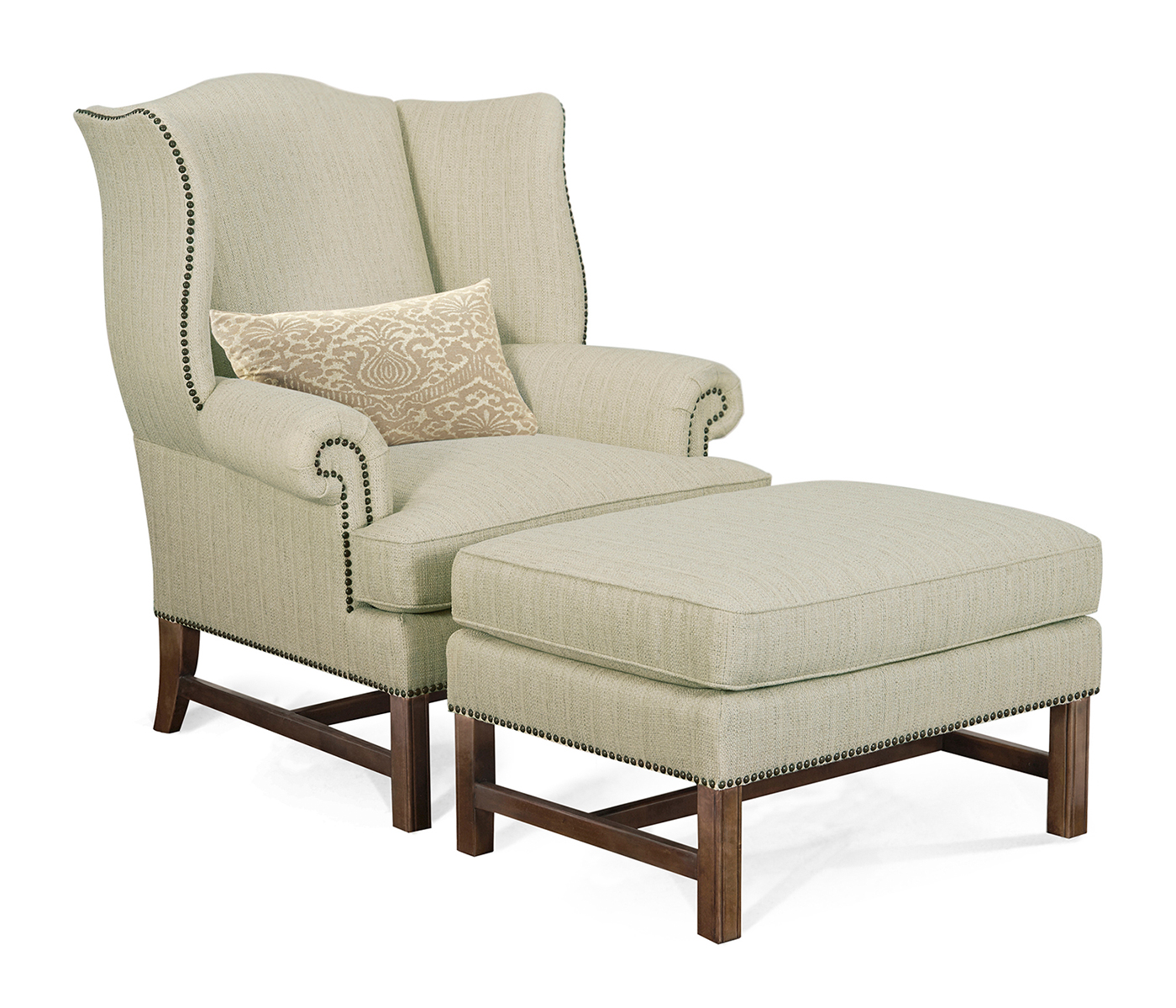 Buckingham Wing Ottoman