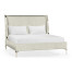 Rivoli White Stainless Steel US Queen Bed