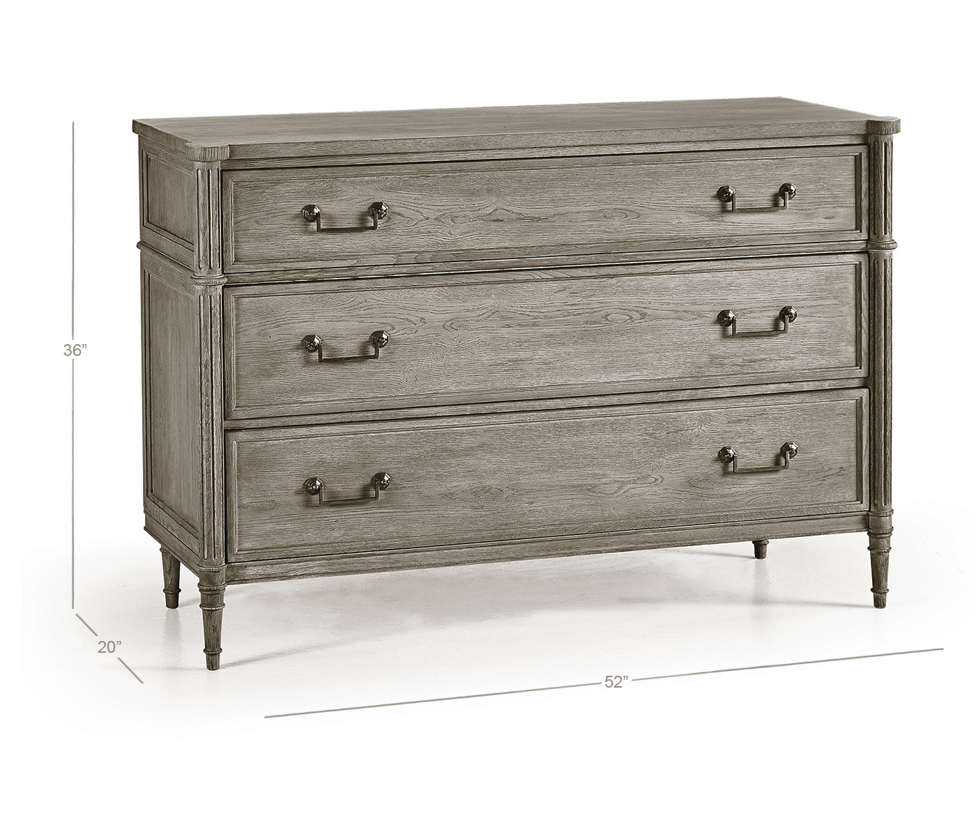 Kalpa Louis XVI Drawer Chest - Bleached Chestnut