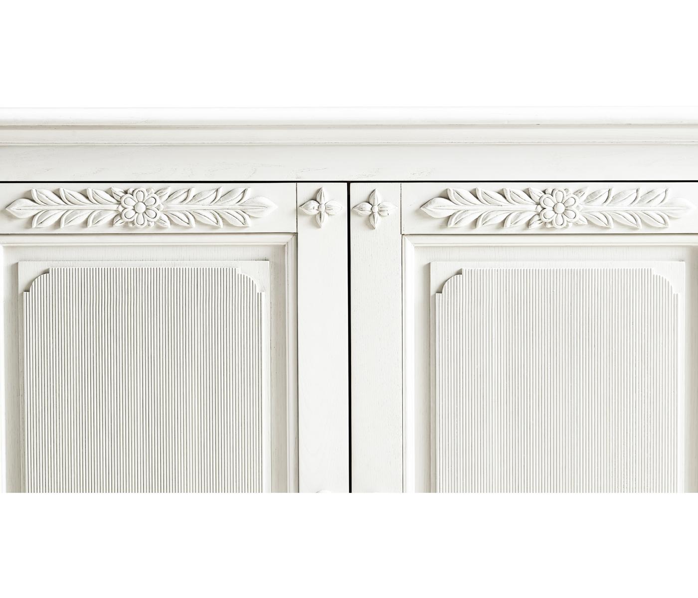 White Crepuscular Credenza