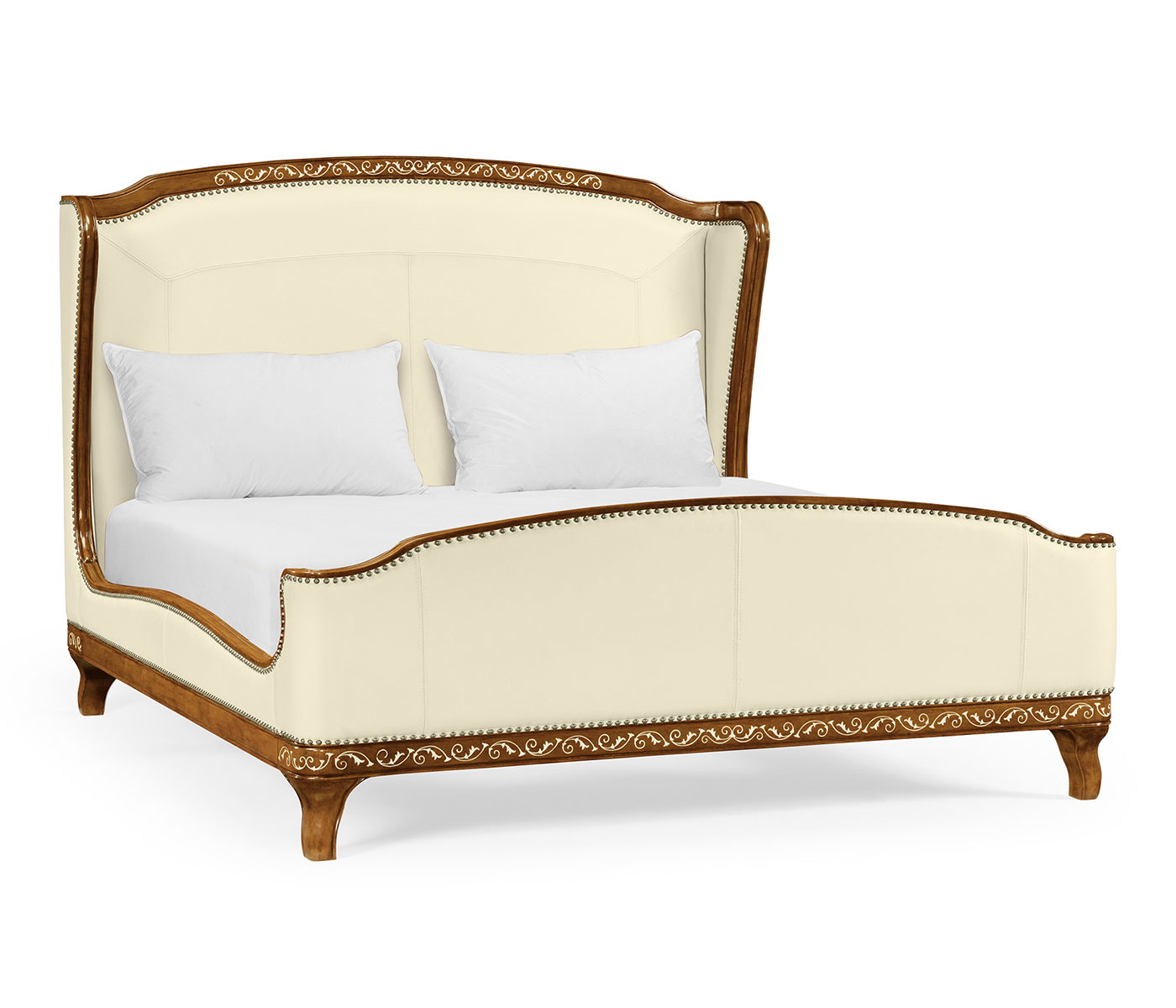 Louis XV Style Burl Walnut UK King Bed