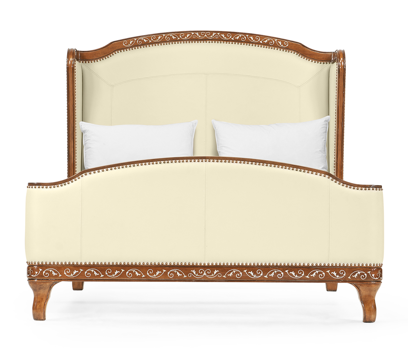 Louis XV Style Burl Walnut US Queen Bed