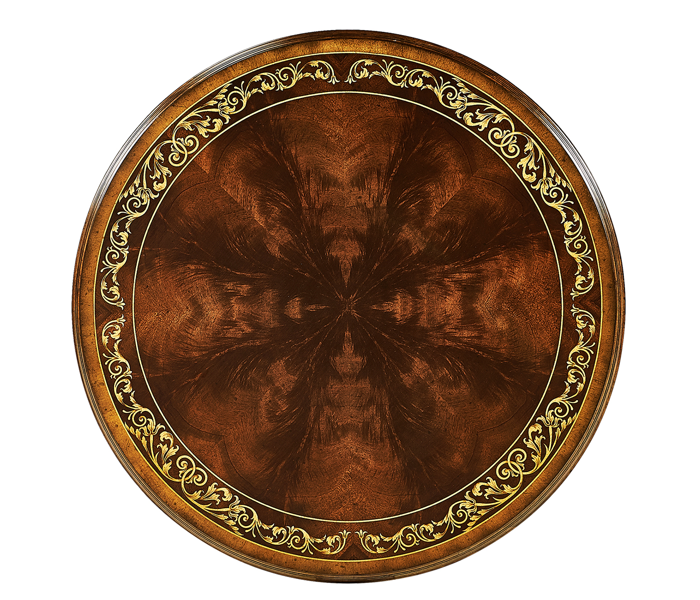 Napoleon III mahogany centre table with gilded details