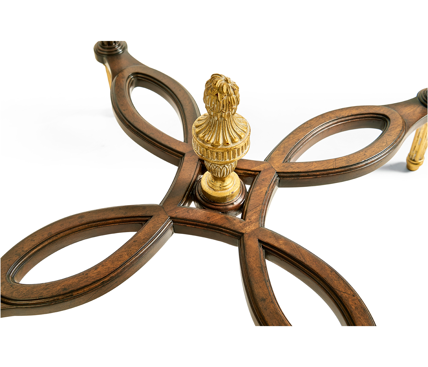 Napoleon III mahogany centre table with gilded details