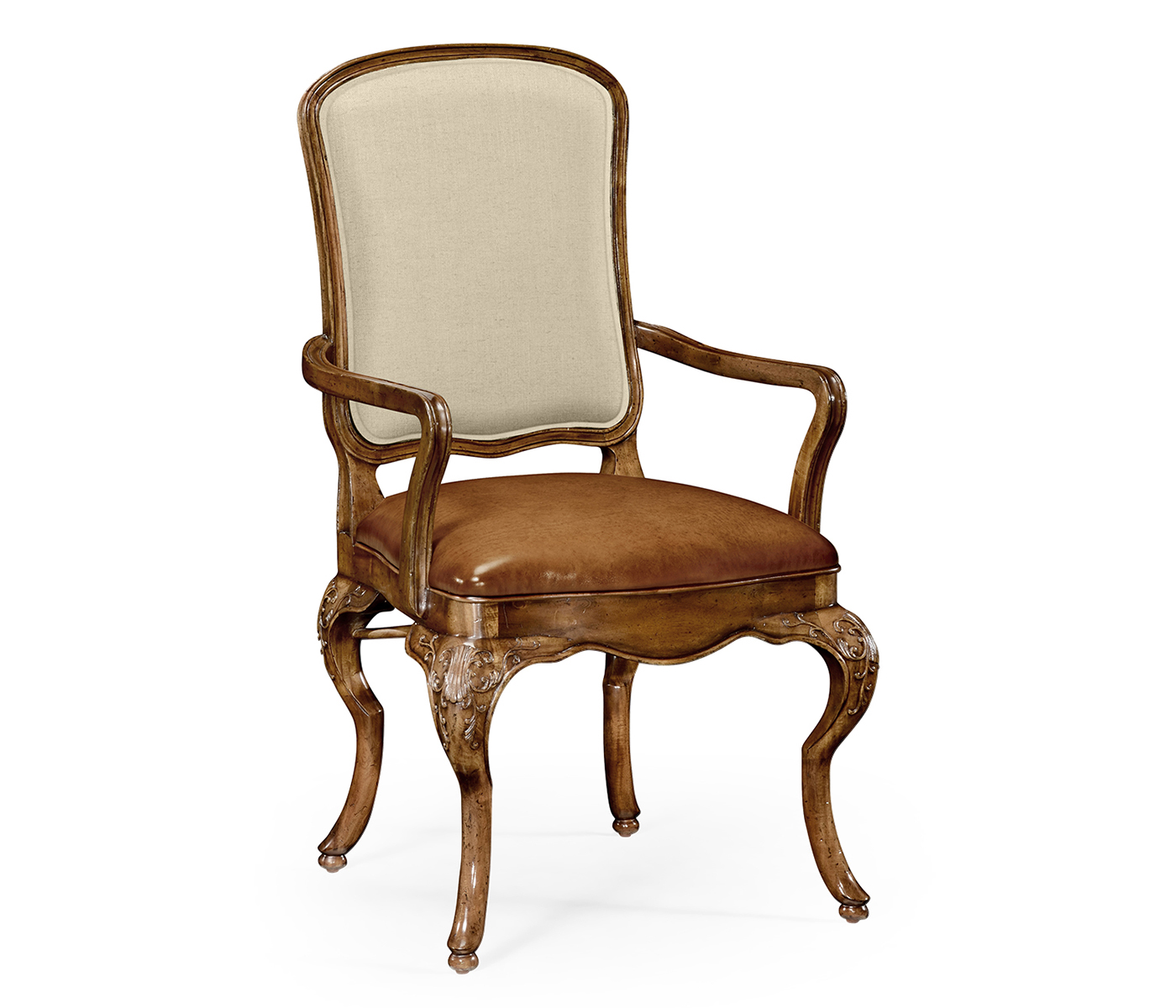 Duchess Burr Walnut Arm Chair