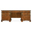Burl & Mother of Pearl Faux Partners Desk