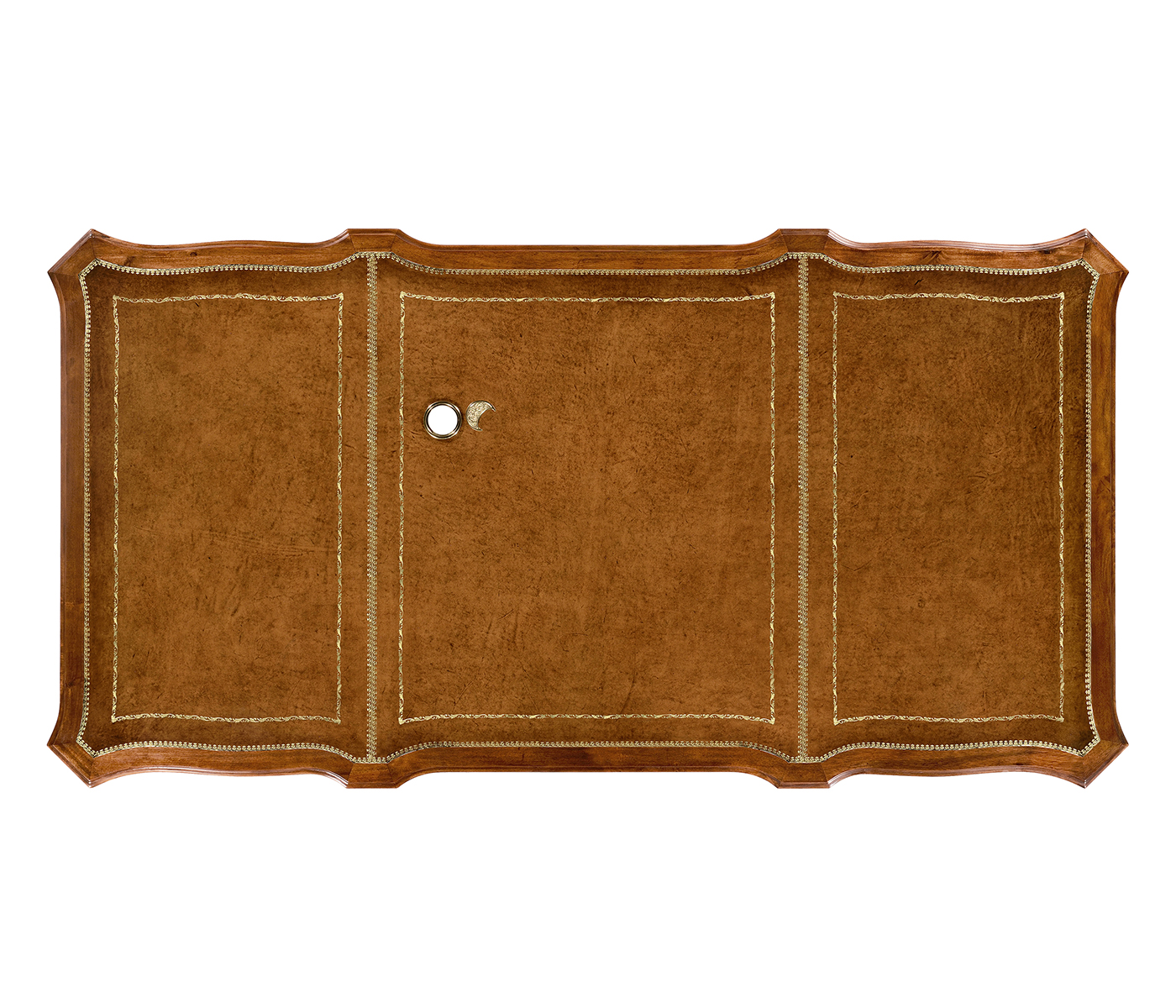 Burl & Mother of Pearl Faux Partners Desk