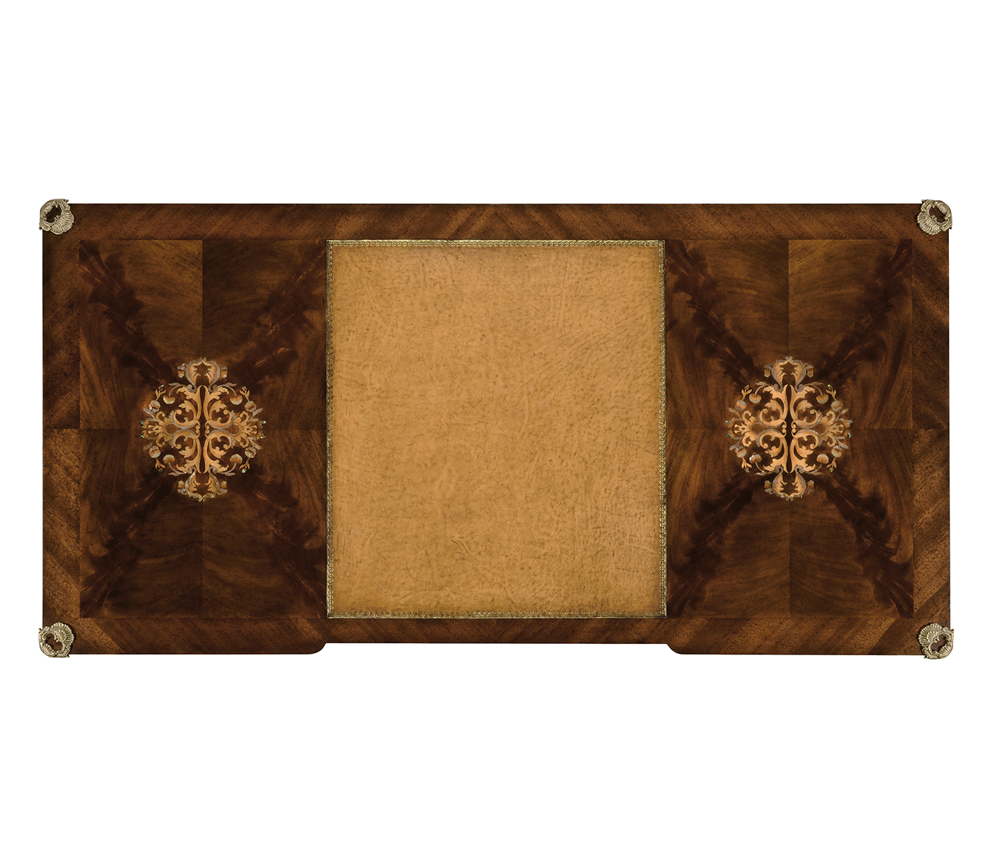 Mahogany bureau with fine MOP & marquetry inlay