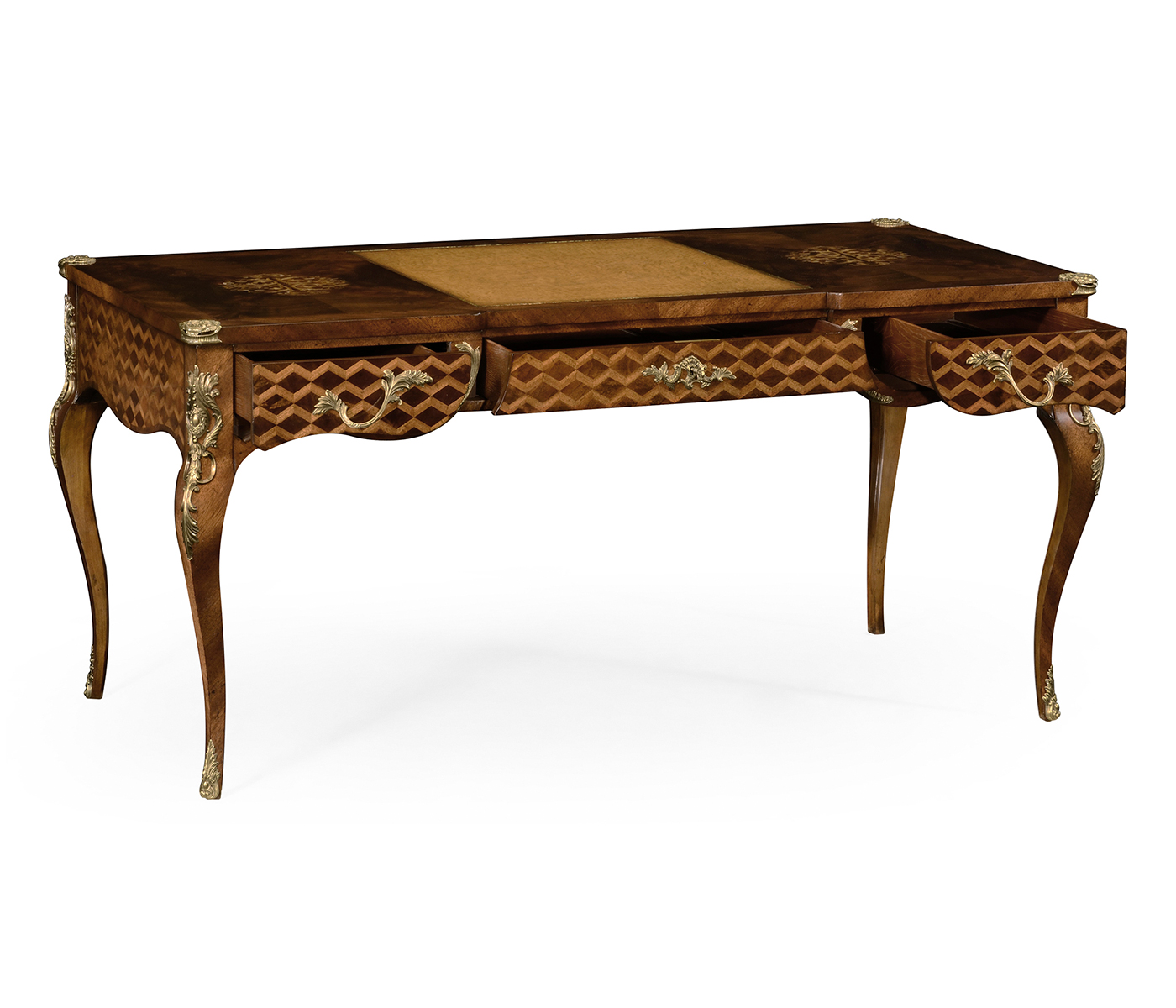 Mahogany bureau with fine MOP & marquetry inlay